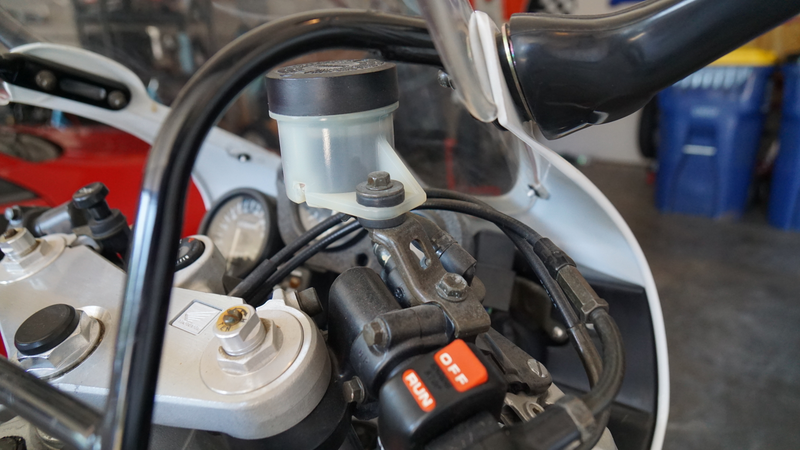 That used to be brake fluid in there.